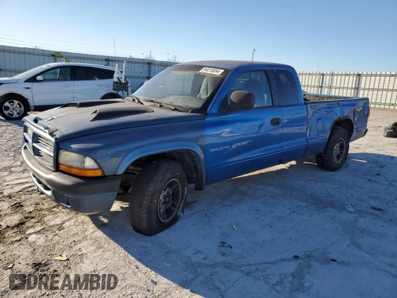1999 Dodge Dakota SLT with VIN 1B7GL22X5XS321879, listed as a Copart auction lot 84015834 with 210,252 mi miles and Salvage Title. Bid and sale history available at carsss.com. Image 1.