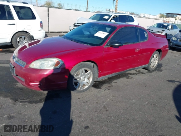 2006 Chevrolet Monte Carlo LT 3.9L with VIN 2G1WK151869228752, listed as a IAAI auction lot 41637812 with 214,326 mi miles. Bid and sale history available at carsss.com. Image 2.