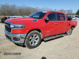 2025 Ram 1500 Big Horn z VIN 1C6SRFFP8SN506775, wystawiony jako Copart lot #48783565 z przebiegiem 24 903 mil mil oraz Szkoda całkowita • Salvage title. Historia ofert i sprzedaży dostępna na DreamBid. Obrazek 1.