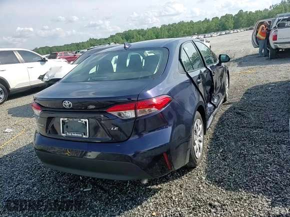 2024 Toyota Corolla LE with VIN 5YFB4MDE7RP151110, listed as a Copart auction lot 55404665 with 19,097 mi miles and Salvage title. Bid and sale history available at DreamBid. Image 13.