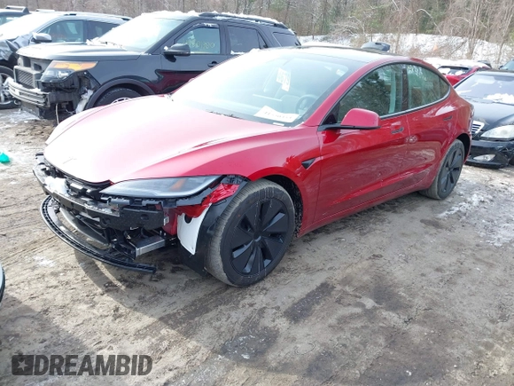 2025 Tesla Model 3 Long Range with VIN 5YJ3E1EB7SF890659, listed as a IAAI auction lot 41550353 with 1,004 mi miles and . Bid and sale history available at DreamBid. Image 18.