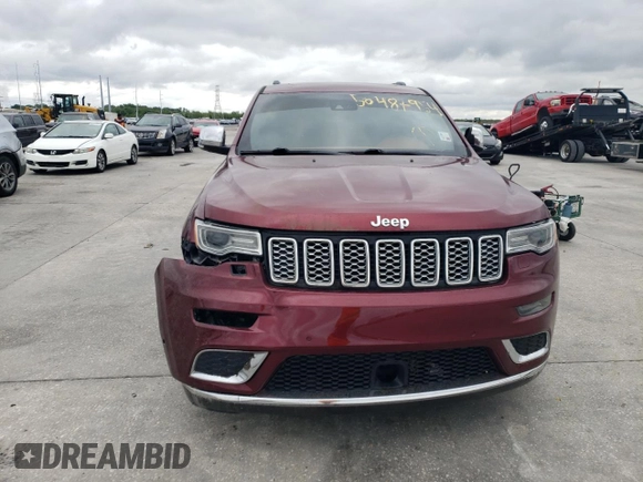 2019 Jeep Grand Cherokee Summit with VIN 1C4RJFJT8KC753454, listed as a Copart auction lot 50487954 with 51,447 mi miles and Salvage Title. Bid and sale history available at carsss.com. Image 5.