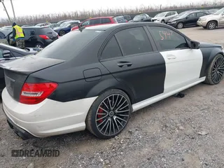 2012 Mercedes-Benz C 63 AMG with VIN WDDGF7HB2CA682282, listed as a IAAI auction lot 41505447 with 109,438 mi miles and . Bid and sale history available at carsss.com. Image 4.
