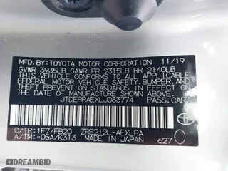 2020 Toyota Corolla LE with VIN JTDEPRAEXLJ083774, listed as a IAAI auction lot 41537871 with 135,769 mi miles. Bid and sale history available at carsss.com. Image 9.