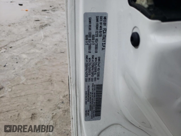 2020 Ram ProMaster City Cargo Van Tradesman with VIN ZFBHRFAB1L6P33450, listed as a Copart auction lot 46690255 with 107,054 mi miles and Salvage Title. Bid and sale history available at carsss.com. Image 13.