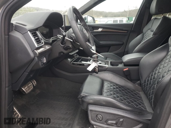 2023 Audi SQ5 Premium Plus with VIN WA1B4AFY4P2057617, listed as a Copart auction lot 49883695 with 34,522 mi miles and Salvage Title. Bid and sale history available at carsss.com. Image 7.