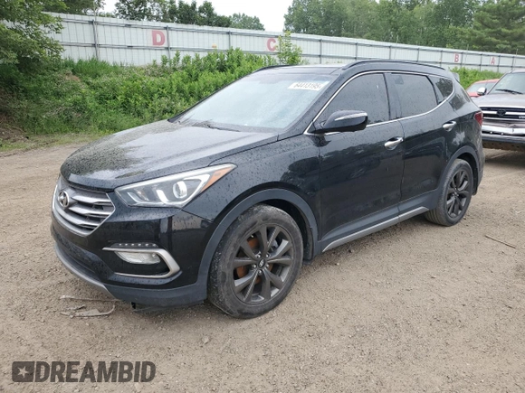2017 Hyundai Santa Fe Ultimate with VIN 5XYZWDLA2HG450918, listed as a Copart auction lot 64413195 with 130,500 mi miles and Clean title. Bid and sale history available at DreamBid. Image 1.