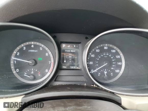 2017 Hyundai Santa Fe 2.4L with VIN 5XYZT3LB1HG496588, listed as a Copart auction lot 60441795 with 136,361 mi miles and Clean title. Bid and sale history available at DreamBid. Image 9.