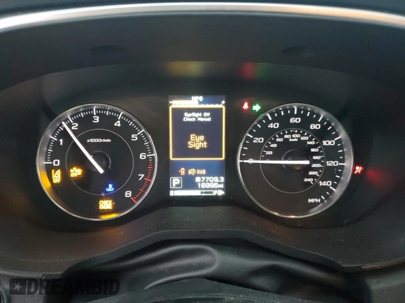 2020 Subaru Impreza Limited with VIN 4S3GTAU62L3706786, listed as a Copart auction lot 80692924 with 16,996 mi miles and Salvage title. Bid and sale history available at DreamBid. Image 9.