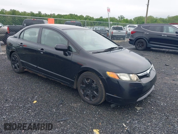 2008 Honda Civic LX with VIN 2HGFA16558H319516, listed as a IAAI auction lot 42238459 with 104,273 mi miles and . Bid and sale history available at DreamBid. Image 1.