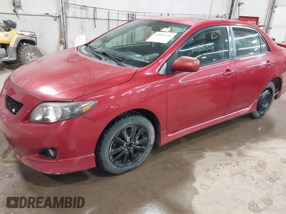 2009 Toyota Corolla with VIN 2T1BU40E29C174283, listed as a IAAI auction lot 41885358 with 194,095 mi miles. Bid and sale history available at carsss.com. Image 2.