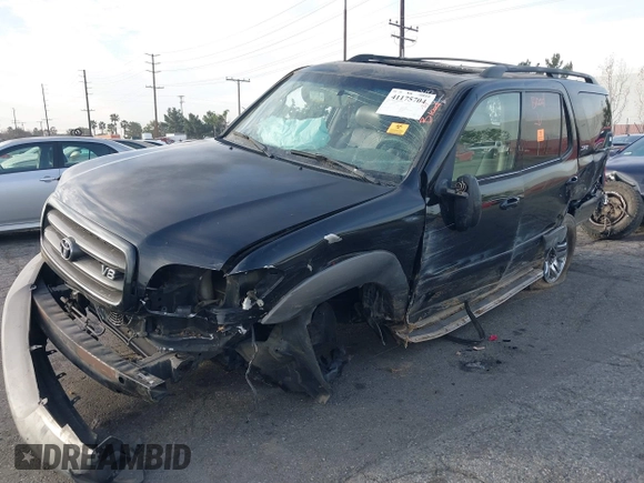 2003 Toyota Sequoia SR5 with VIN 5TDZT34A93S191177, listed as a IAAI auction lot 41175704 with Not Provided miles and . Bid and sale history available at DreamBid. Image 2.