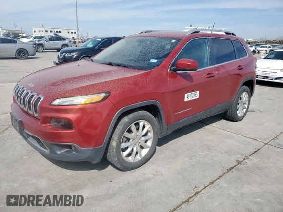 2016 Jeep Cherokee Limited with VIN 1C4PJLDB6GW157922, listed as a Copart auction lot 49172065 with 263,600 mi miles and Salvage Title. Bid and sale history available at carsss.com. Image 1.