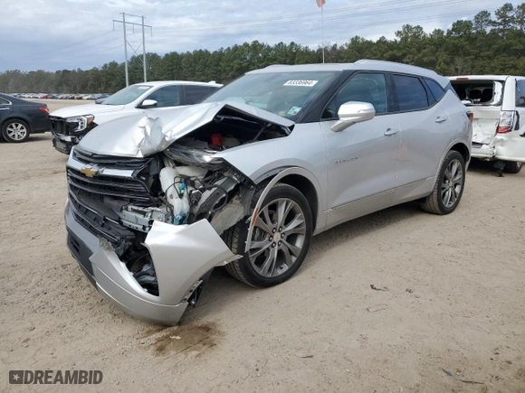 2019 Chevrolet Blazer Premier with VIN 3GNKBFRSXKS700458, listed as a Copart auction lot 83336964 with 44,774 mi miles and Salvage Title. Bid and sale history available at carsss.com. Image 1.