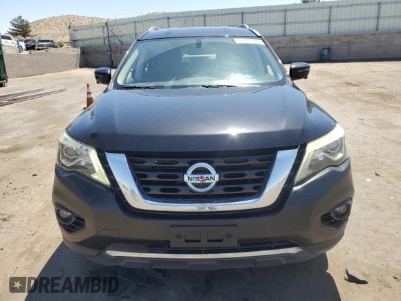 2017 Nissan Pathfinder Platinum with VIN 5N1DR2MM7HC653947, listed as a Copart auction lot 57311315 with 161,209 mi miles and Salvage title. Bid and sale history available at DreamBid. Image 5.