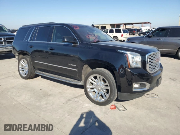 2018 GMC Yukon SLT with VIN 1GKS1BKC2JR296312, listed as a Copart auction lot 82218314 with 92,720 mi miles and Salvage Title. Bid and sale history available at carsss.com. Image 4.