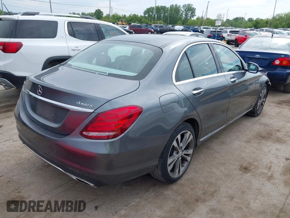 2017 Mercedes-Benz C 300 with VIN 55SWF4KB1HU187792, listed as a IAAI auction lot 42399361 with 78,602 mi miles and . Bid and sale history available at DreamBid. Image 4.