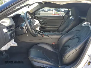 2021 Toyota GR Supra 3.0 with VIN WZ1DB0C0XMW037925, listed as a Copart auction lot 67085904 with 24,458 mi miles and Salvage Title. Bid and sale history available at carsss.com. Image 7.