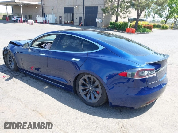 2017 Tesla Model S 100D with VIN 5YJSA1E44HF220391, listed as a IAAI auction lot 37381201 with Not Provided miles and . Bid and sale history available at DreamBid. Image 3.