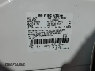 2023 Ford Edge SE with VIN 2FMPK4G91PBA50012, listed as a Copart auction lot 44331015 with 24,936 mi miles and Non repairable. Bid and sale history available at DreamBid. Image 13.