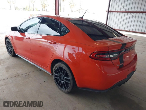 2015 Dodge Dart SXT with VIN 1C3CDFBB7FD228134, listed as a IAAI auction lot 41815377 with 162,740 mi miles. Bid and sale history available at carsss.com. Image 3.