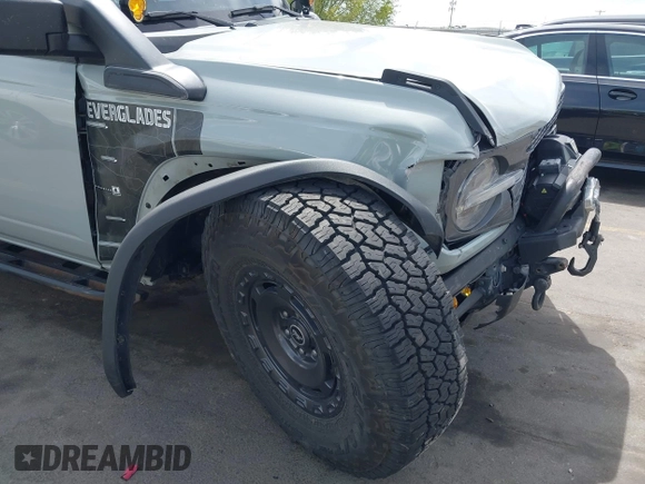 2023 Ford Bronco with VIN 1FMEE5DHXPLB22549, listed as a IAAI auction lot 42136020 with 54,383 mi miles and . Bid and sale history available at DreamBid. Image 6.