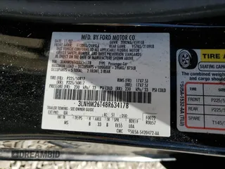 2008 Lincoln MKZ z VIN 3LNHM26T48R634178, wystawiony jako Copart lot #57401265 z przebiegiem 33 836 mil mil oraz Szkoda całkowita • Salvage title. Historia ofert i sprzedaży dostępna na DreamBid. Obrazek 12.