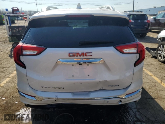 2024 GMC Terrain Denali with VIN 3GKALXEG8RL163221, listed as a Copart auction lot 53475185 with 3,046 mi miles and Salvage title. Bid and sale history available at DreamBid. Image 6.