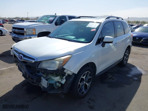 2014 Subaru Forester 2.0XT Premium with VIN JF2SJGDC6EH523777, listed as a IAAI auction lot 41699383 with 81,653 mi miles. Bid and sale history available at carsss.com. Image 2.