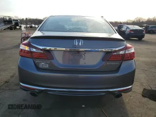 2016 Honda Accord Sport with VIN 1HGCR2F50GA040425, listed as a Copart auction lot 51067815 with 124,461 mi miles and Salvage Title. Bid and sale history available at DreamBid. Image 6.