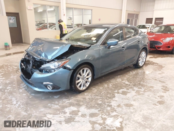 2014 Mazda 3 S Grand Touring with VIN JM1BM1W31E1182703, listed as a IAAI auction lot 41470742 with 123,956 mi miles and . Bid and sale history available at DreamBid. Image 19.