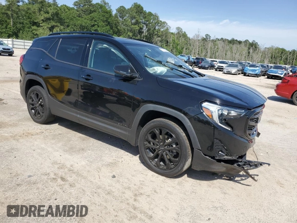 2020 GMC Terrain SLT with VIN 3GKALVEV3LL264483, listed as a Copart auction lot 57275025 with 68,941 mi miles and Salvage title. Bid and sale history available at DreamBid. Image 4.