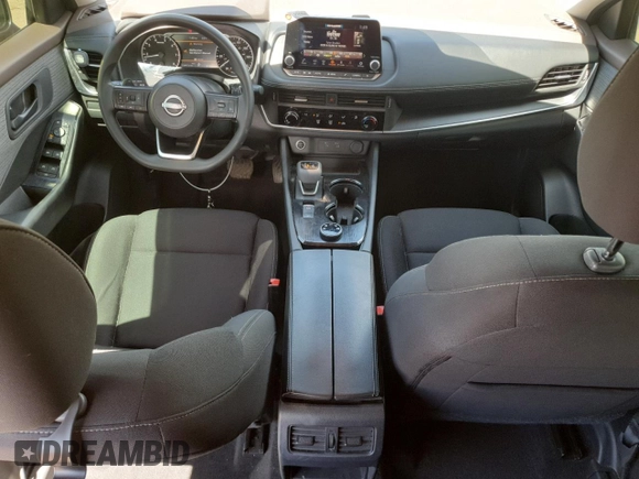 2023 Nissan Rogue S with VIN 5N1BT3AB8PC744032, listed as a Copart auction lot 54912345 with 55,045 mi miles and Salvage title. Bid and sale history available at DreamBid. Image 8.