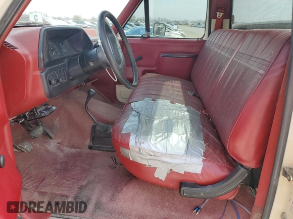 1991 Ford F-250 with VIN 1FTHF26H7MLA14640, listed as a Copart auction lot 50958955 with 75,522 mi miles and Salvage Title. Bid and sale history available at carsss.com. Image 7.
