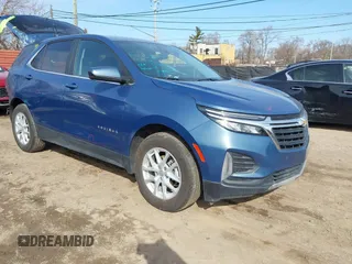2024 Chevrolet Equinox LT with VIN 3GNAXKEG4RL163808, listed as a IAAI auction lot 41772885 with 21,891 mi miles and . Bid and sale history available at DreamBid. Image 1.