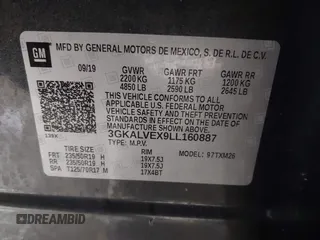 2020 GMC Terrain SLT z VIN 3GKALVEX9LL160887, wystawiony jako IAAI lot #42320027 z przebiegiem 63 044 mil mil oraz . Historia ofert i sprzedaży dostępna na DreamBid. Obrazek 9.