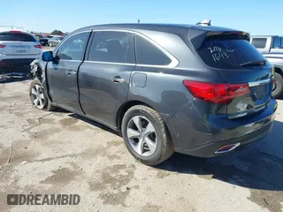 2016 Acura MDX with VIN 5FRYD4H24GB021643, listed as a IAAI auction lot 41704780 with 87,954 mi miles. Bid and sale history available at carsss.com. Image 3.