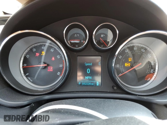 2012 Buick Regal Turbo Premium 3 with VIN 2G4GU5GV1C9134376, listed as a Copart auction lot 65253524 with 52,228 mi miles and Salvage title. Bid and sale history available at DreamBid. Image 9.