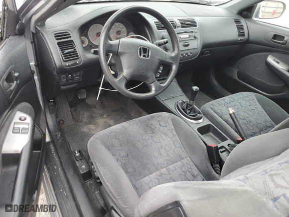 2002 Honda Civic EX with VIN 1HGEM21092L023431, listed as a Copart auction lot 45093905 with 189,826 mi miles and Salvage Title. Bid and sale history available at carsss.com. Image 8.