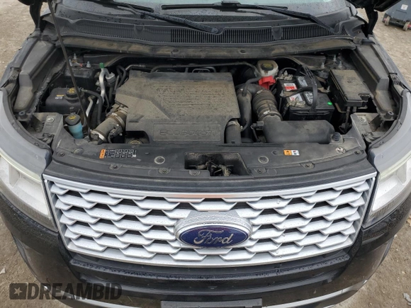 2018 Ford Explorer Platinum с VIN 1FM5K8HT0JGA40158, выставлен на аукционе Copart как лот 56282075 с пробегом 109 769 миль миль и Чистый • Clean title. История ставок и продаж доступна на DreamBid. Изображение 12.