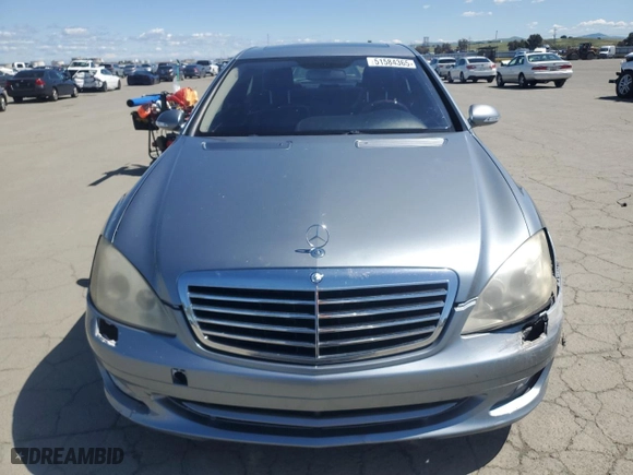 2007 Mercedes-Benz S-Class 5.5L V8 with VIN WDDNG71X07A080500, listed as a Copart auction lot 51584365 with 156,243 mi miles and Salvage Title. Bid and sale history available at carsss.com. Image 5.