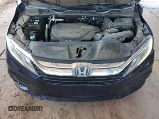2019 Honda Odyssey EX with VIN 5FNRL6H58KB088138, listed as a Copart auction lot 59811345 with 75,559 mi miles and Salvage title. Bid and sale history available at DreamBid. Image 12.