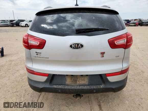 2011 Kia Sportage EX with VIN KNDPCCA27B7095979, listed as a Copart auction lot 61149915 with 162,051 mi miles and Salvage title. Bid and sale history available at DreamBid. Image 6.