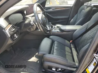 2021 BMW 5 Series 530i xDrive with VIN WBA13BJ01MWW93568, listed as a Copart auction lot 61368935 with 107,638 mi miles and Salvage title. Bid and sale history available at DreamBid. Image 7.