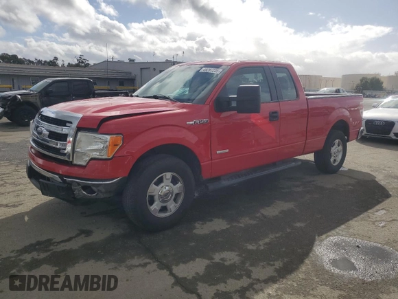 2014 Ford F-150 XL with VIN 1FTFX1CT2EKE45188, listed as a Copart auction lot 49287235 with 272,338 mi miles and Salvage Title. Bid and sale history available at carsss.com. Image 1.