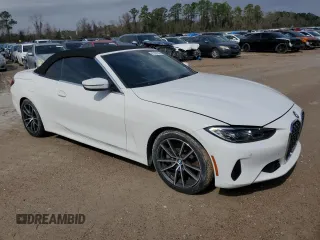 2024 BMW 4 Series 430i z VIN WBA23AT04RCN54796, wystawiony jako Copart lot #87837505 z przebiegiem 24 341 mil mil oraz Szkody całkowita. Historia ofert i sprzedaży dostępna na DreamBid. Obrazek 4.