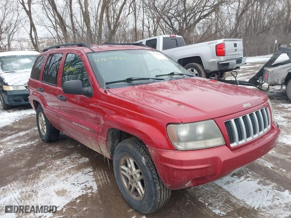 2004 Jeep Grand Cherokee Laredo with VIN 1J4GW48N64C331880, listed as a IAAI auction lot 41618664 with 287,453 mi miles. Bid and sale history available at carsss.com. Image 1.