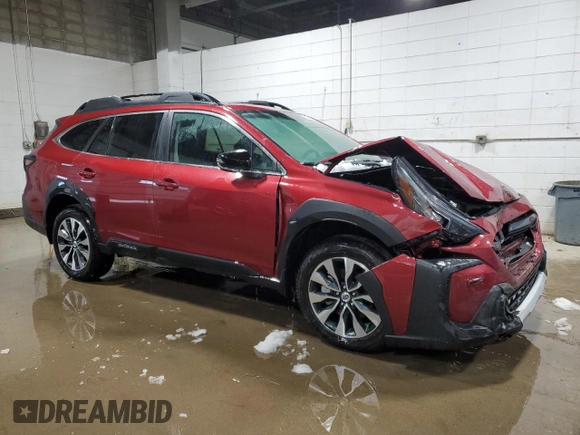 2025 Subaru Outback Limited с VIN 4S4BTANC8S3152260, выставлен на аукционе Copart как лот 51670535 с пробегом 1 349 миль миль и Списание • Salvage title. История ставок и продаж доступна на DreamBid. Изображение 4.