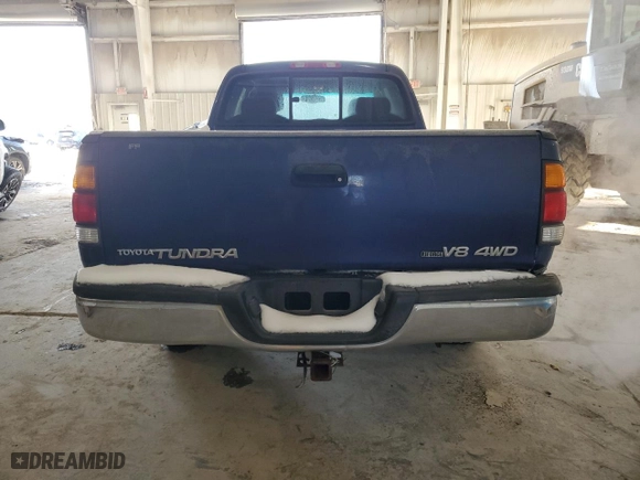 2002 Toyota Tundra SR5 with VIN 5TBBT44162S295589, listed as a Copart auction lot 46165925 with 187,857 mi miles and Salvage Title. Bid and sale history available at carsss.com. Image 6.