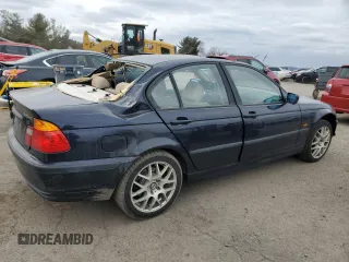 2001 BMW 3 Series 325i with VIN WBAAV33411EE25544, listed as a Copart auction lot 46291345 with 0 mi miles and Salvage Title. Bid and sale history available at carsss.com. Image 3.